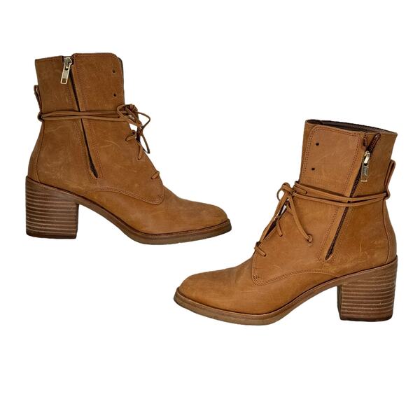 UGG Oriana Chunky Rustic Boot Women's SZ 7.5 Brown Boho Rugged Cottage Core - Picture 4 of 12